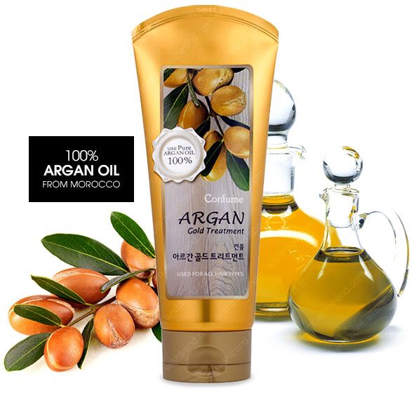Маска для волос с аргановым маслом Welcos Confume Argan Gold Treatment
