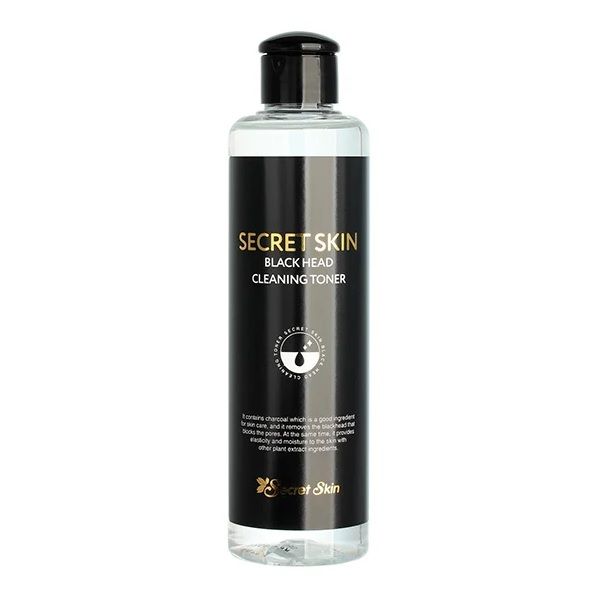 Тонер для лица с древесным углем Secret Skin Black Head Cleansing Toner