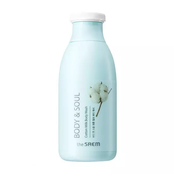 Гель для душа молочный The Saem Body & Soul Cotton Milk Body Wash N2
